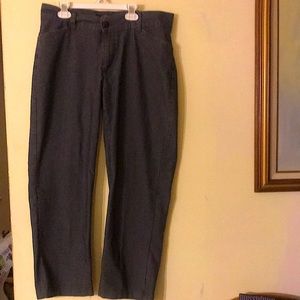 Lee riders dark gray pin stripe pants 14p